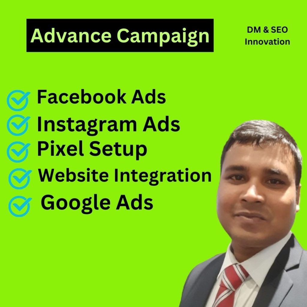 Facebook ads campaign, Instagram ads campaign, google ads campaign, Online Advertising by Sohel, Sohel.